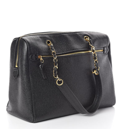 Chanel Caviar CC Timeless Tote Black 3 of 9