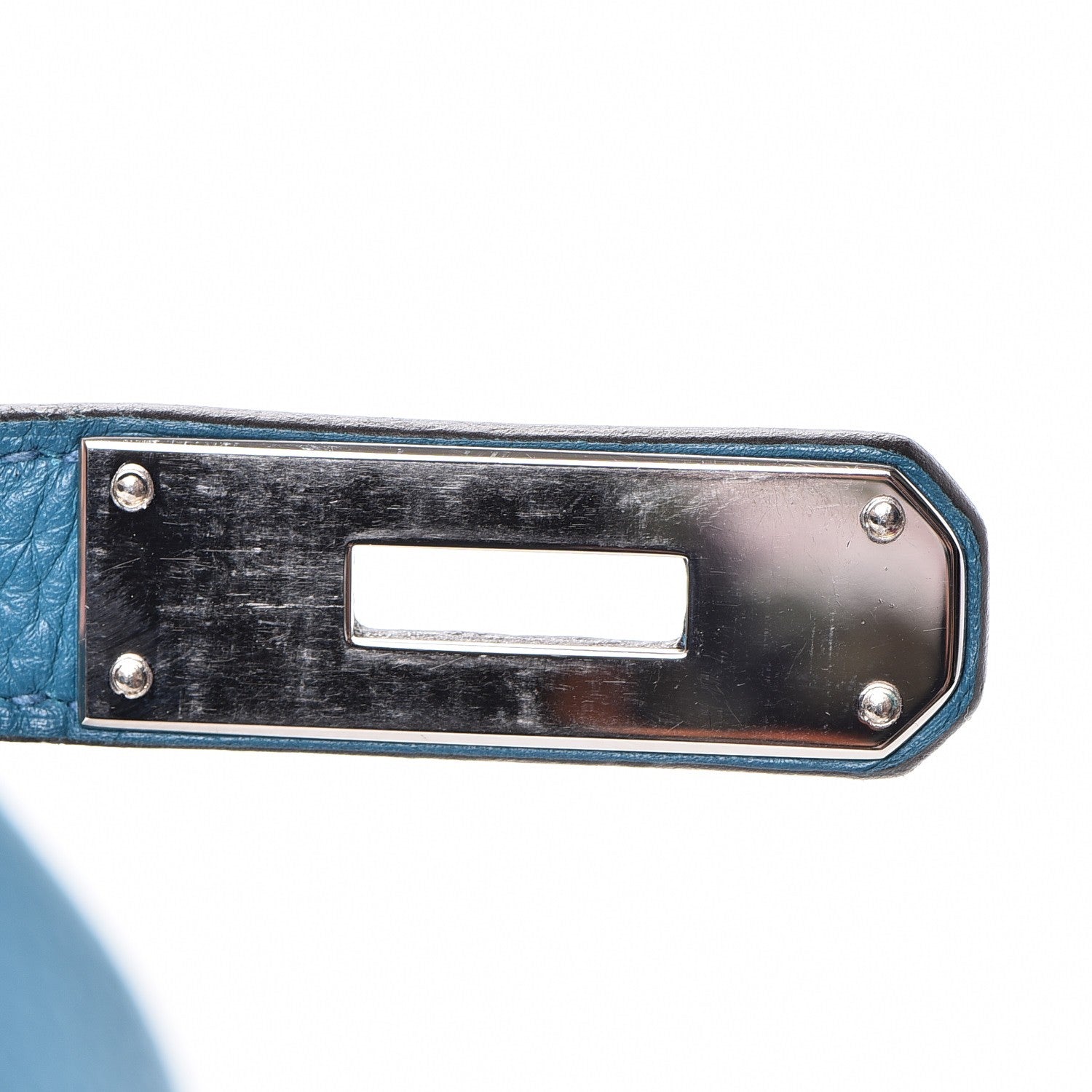 Hermes Taurillon Clemence Birkin 35 Bleu Izmir 20 of 42