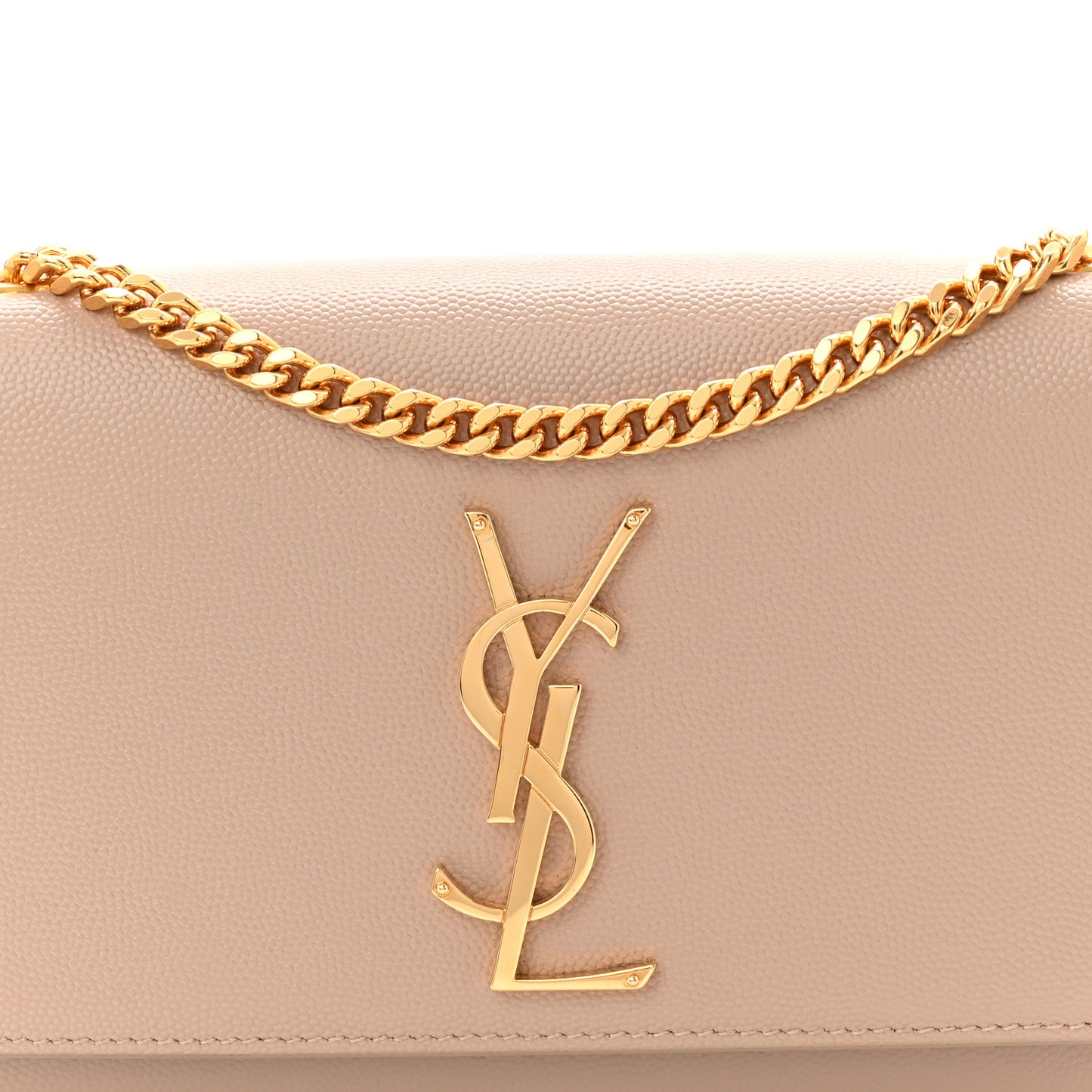 Grain De Poudre Small Monogram Kate Satchel Dark Beige