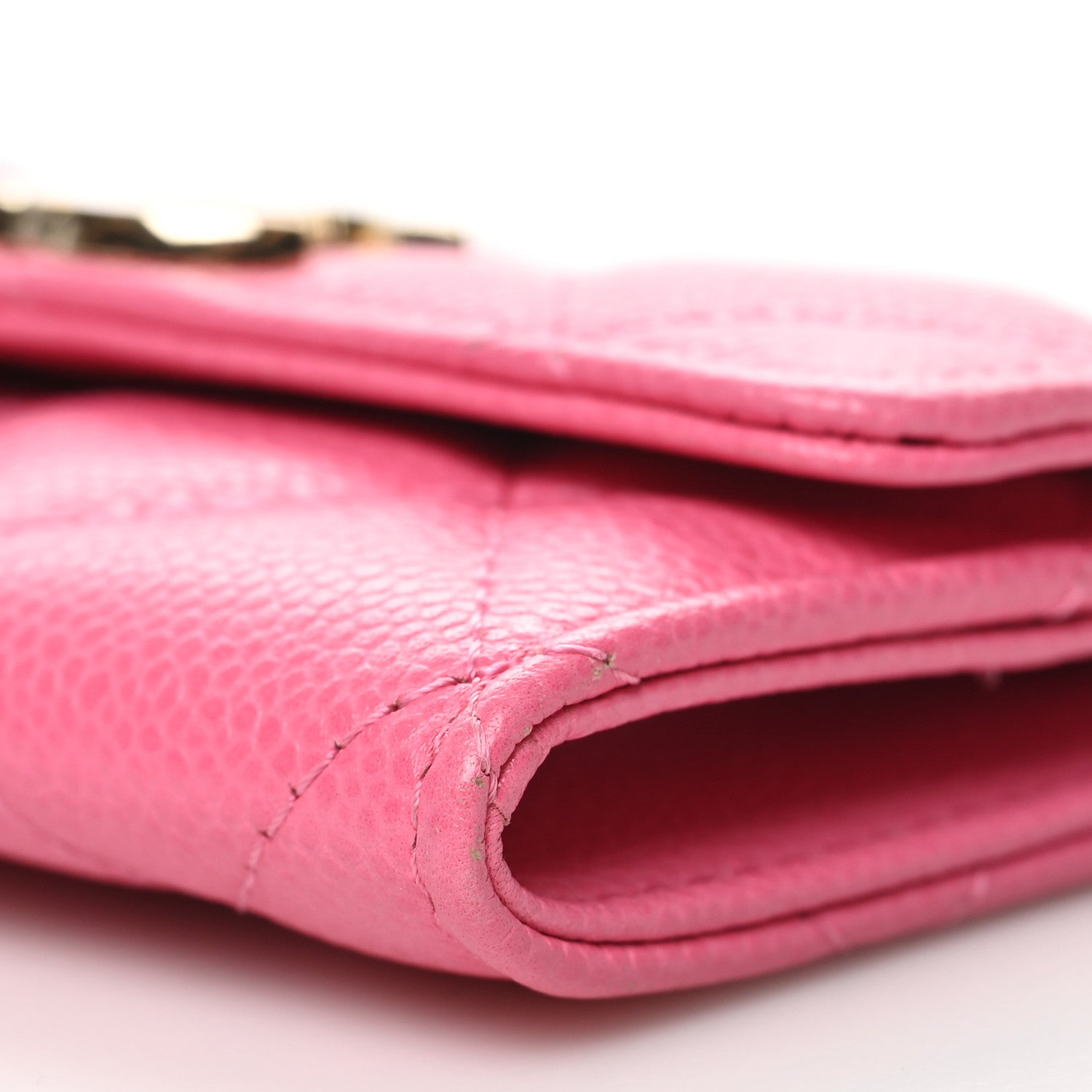 Chanel Caviar Quilted Flap Card Holder Pink 11 of 11