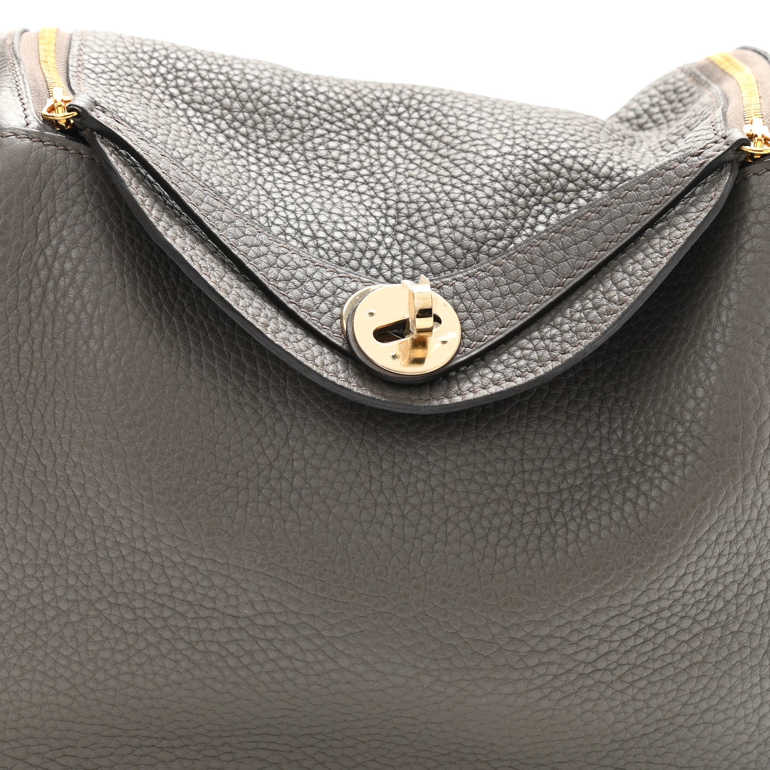 Hermes Taurillon Clemence Lindy 26 Etain 8 of 11