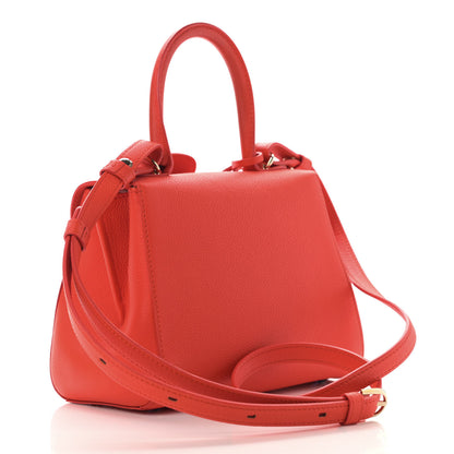 Delvaux Grained Calfskin Mini Brillant Satchel Piment 3 of 10