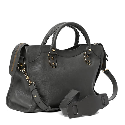 Balenciaga Chevre Gold Metallic Edge Hardware City Gris Acier 2 of 4