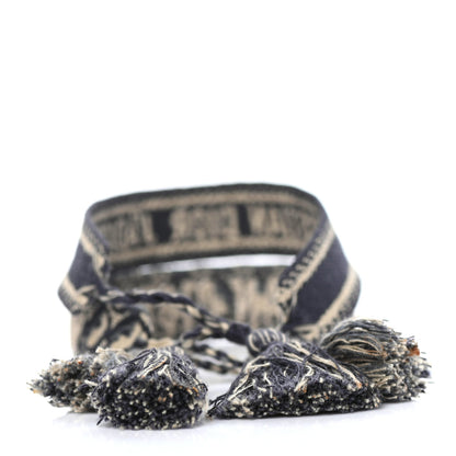 Christian Dior Woven Cotton J'Adior Friendship Bracelet Set Grey 2 of 4