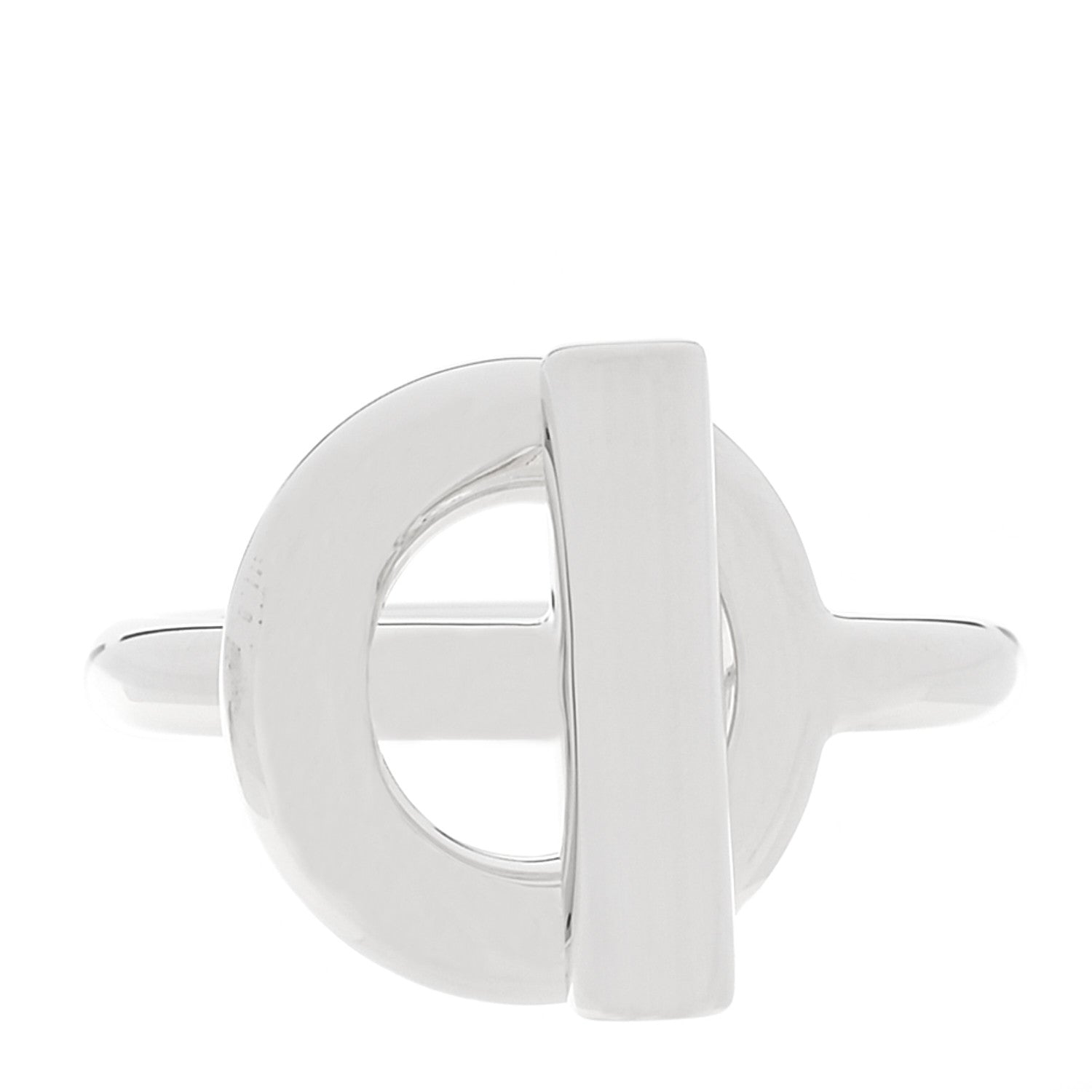 Hermes Sterling Silver GM Echappee Ring 52 6 1 of 5