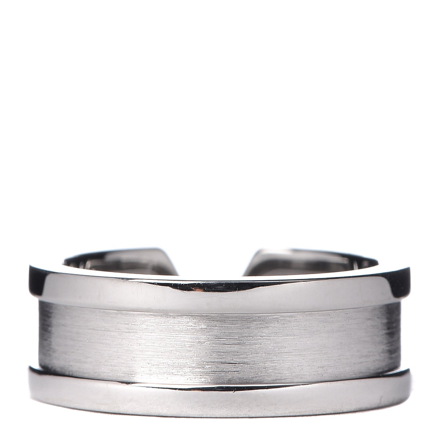 18K White Gold Diamond 6.5mm Logo De Ring 47 4