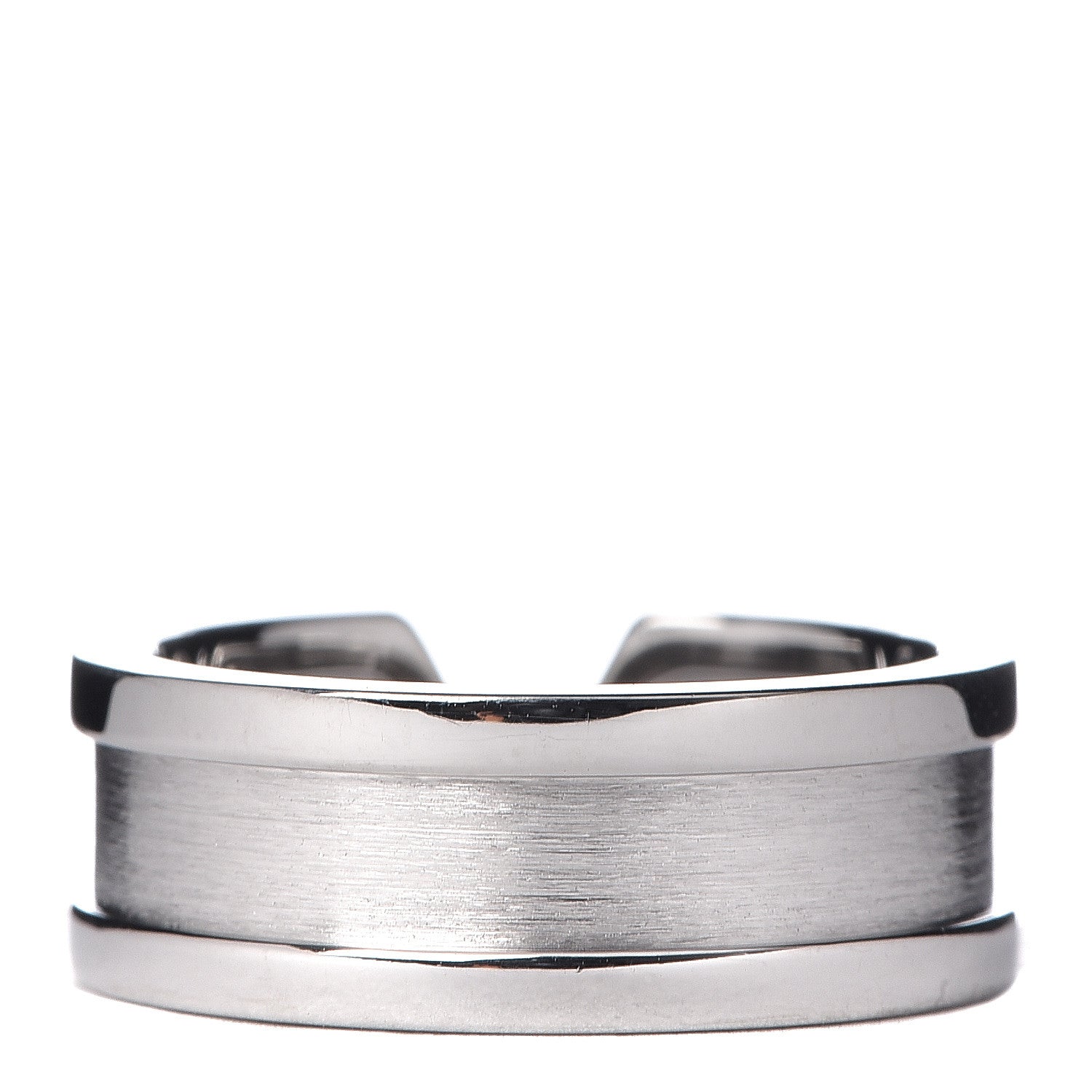 Cartier 18K White Gold Diamond 6.5mm Logo De Ring 47 4 3 of 5