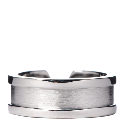 Cartier 18K White Gold Diamond 6.5mm Logo De Ring 47 4 3 of 5
