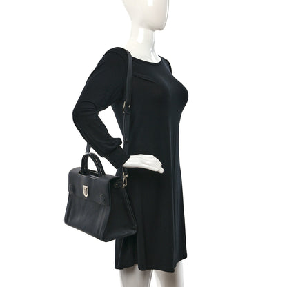 Christian Dior Grained Calfskin Medium Diorever Flap Black 2 of 11