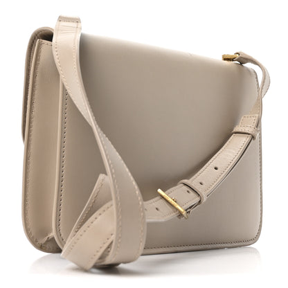 Saint Laurent Smooth Calfskin Le Carre Satchel Dark Beige 3 of 9