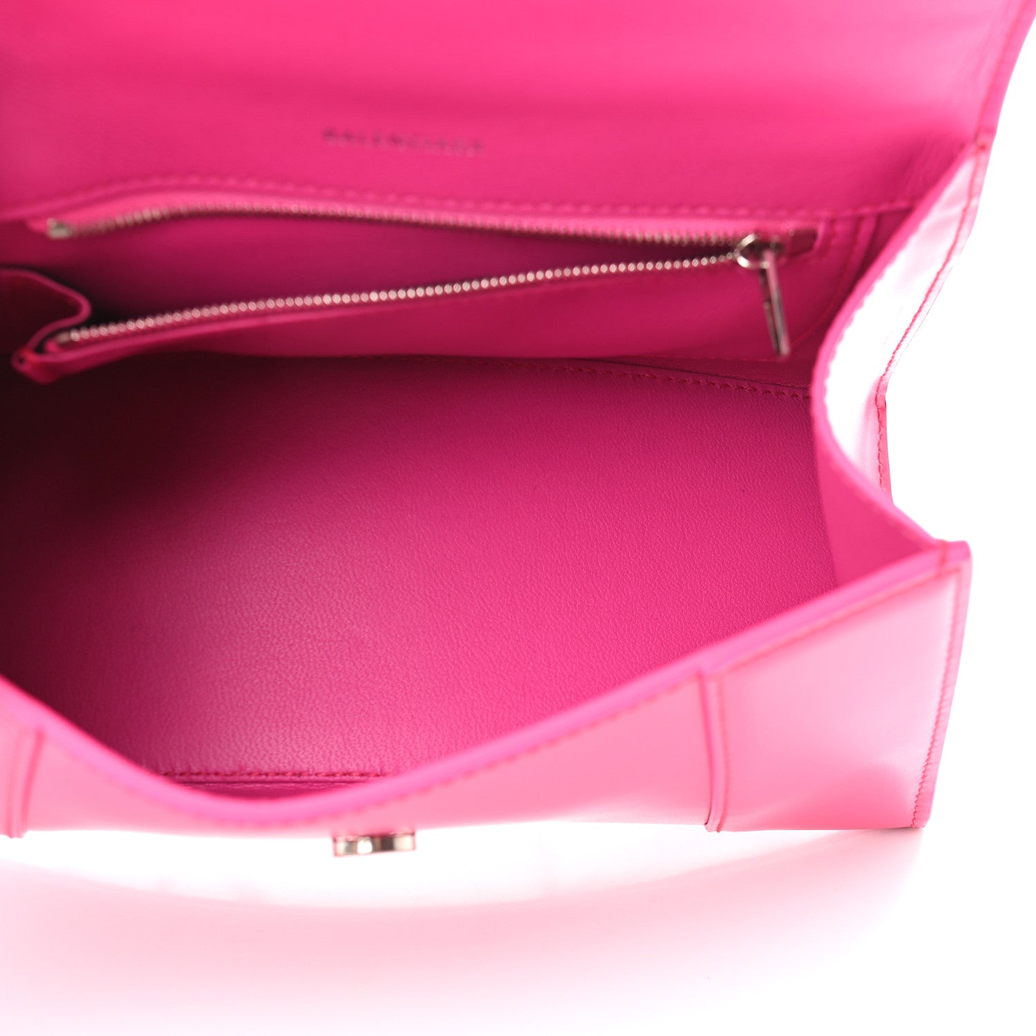 Balenciaga Shiny Box Calfskin Small Hourglass Top Handle Bag Acid Fuchsia 5 of 8