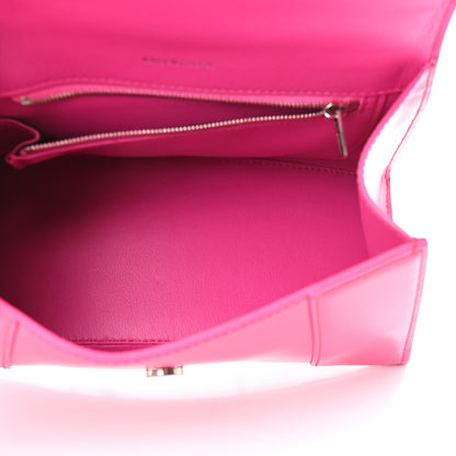 Balenciaga Shiny Box Calfskin Small Hourglass Top Handle Bag Acid Fuchsia 5 of 8