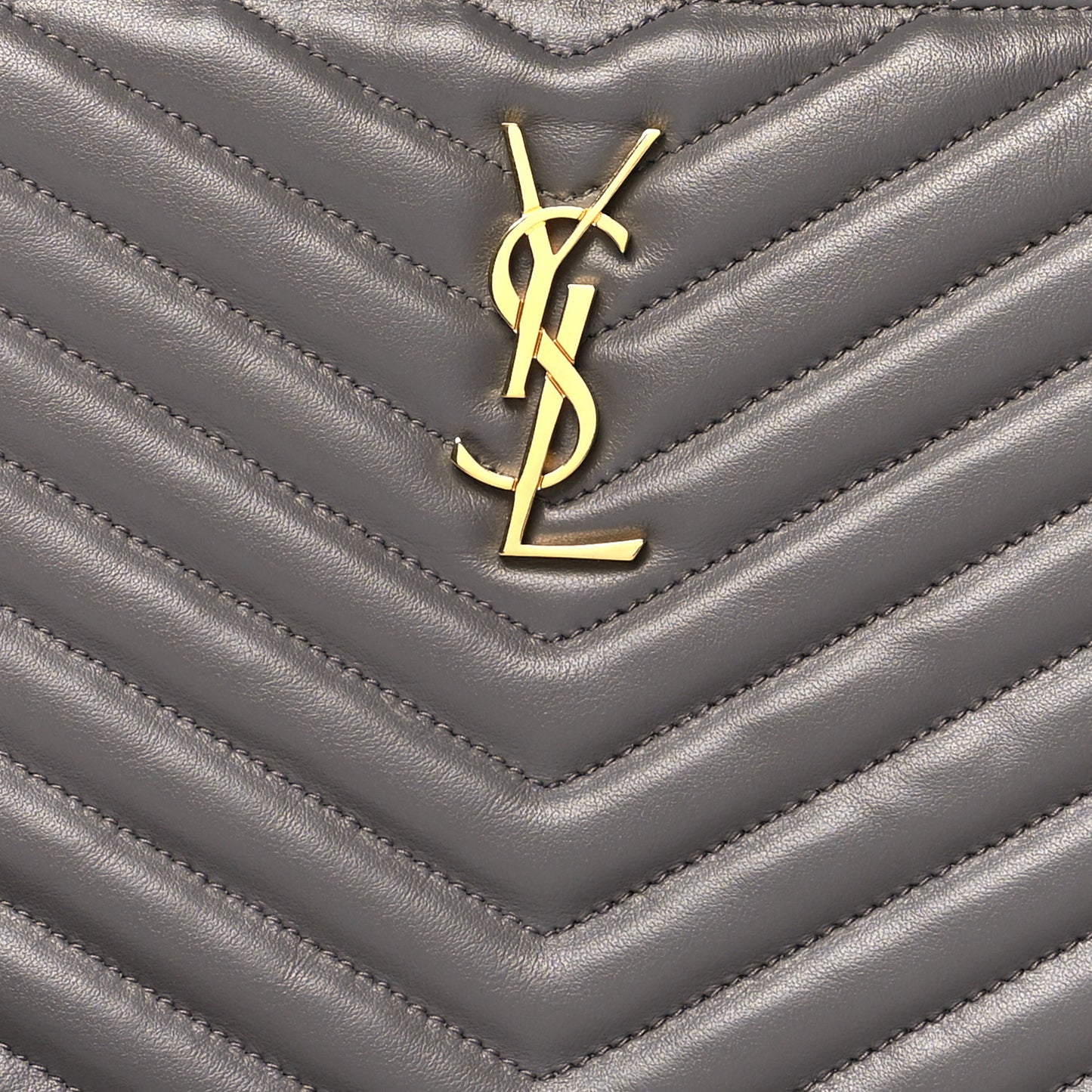 Calfskin Matelasse Chevron Monogram A5 Wristlet Earth