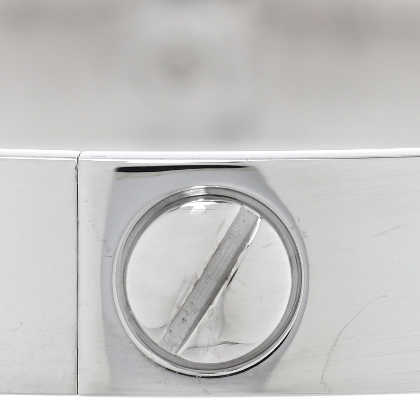 18K White Gold 10 Diamond LOVE Bracelet 16