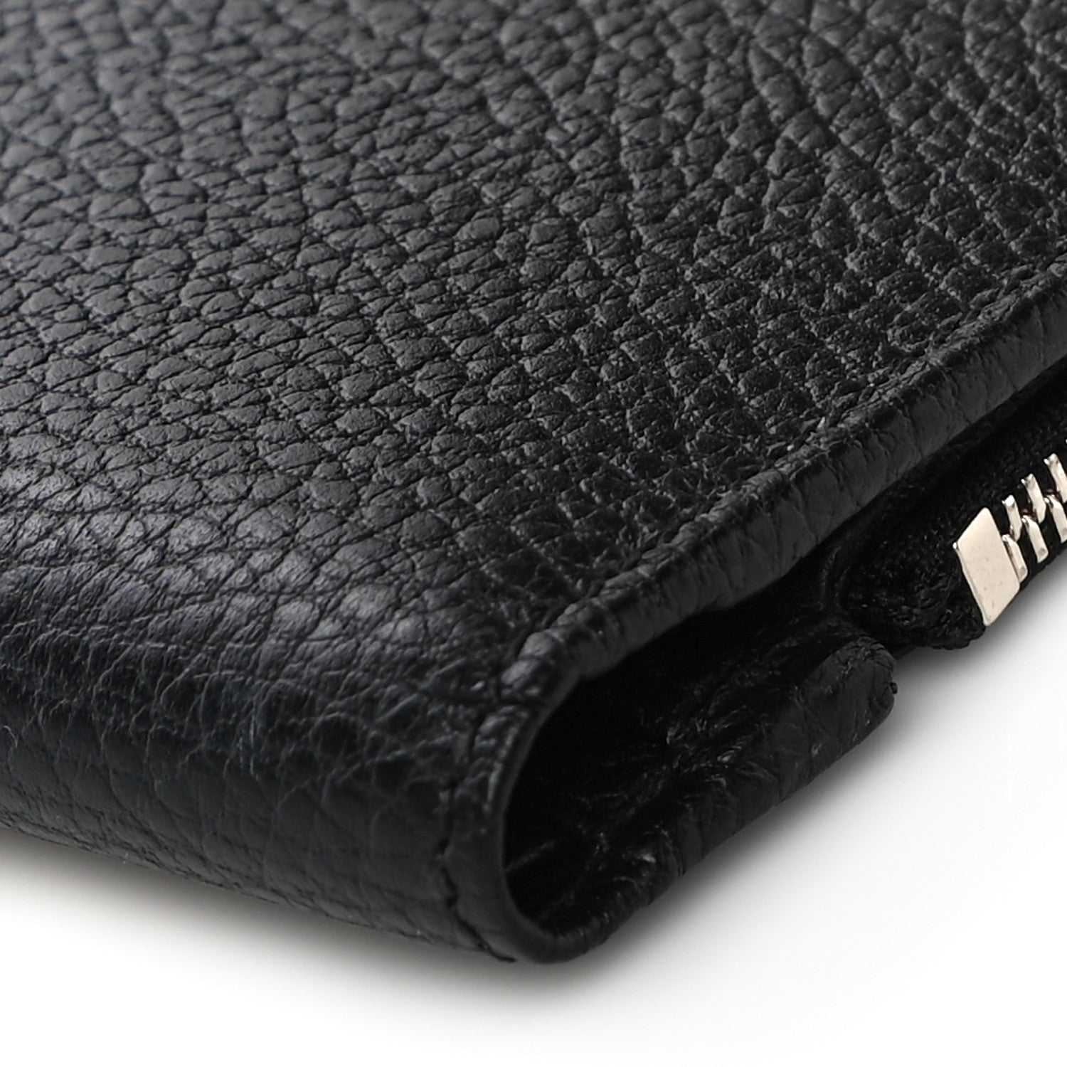 Gucci Dollar Calfskin GG Marmont Zipped Wallet Black 10 of 11