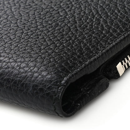 Gucci Dollar Calfskin GG Marmont Zipped Wallet Black 10 of 11