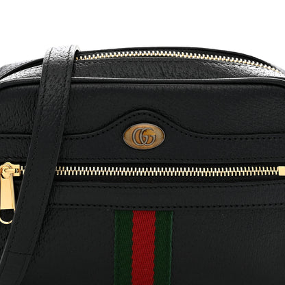 Gucci Calfskin Web Mini Ophidia Shoulder Bag Black 8 of 10
