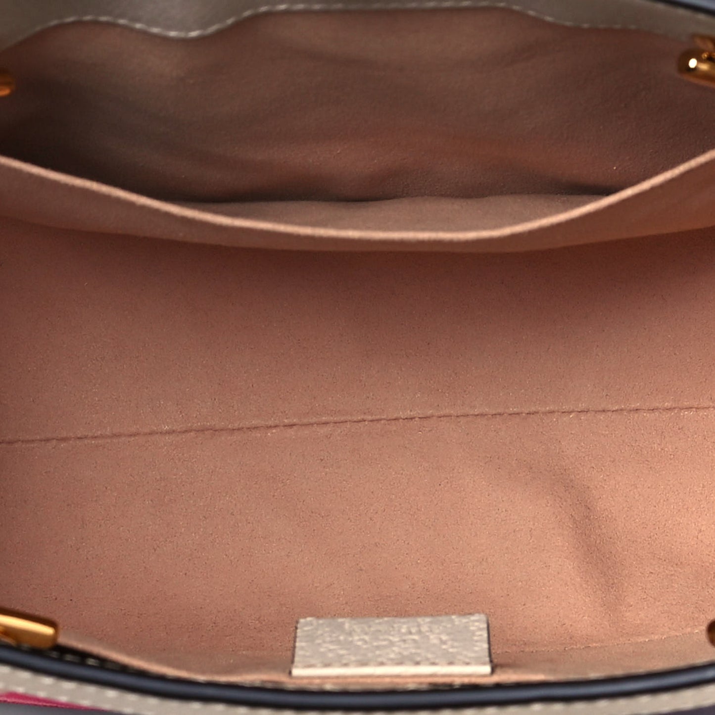 GG Supreme Monogram Flora Textured Calfskin Small Padlock Tote Beige Ebony Multicolor Mystic White