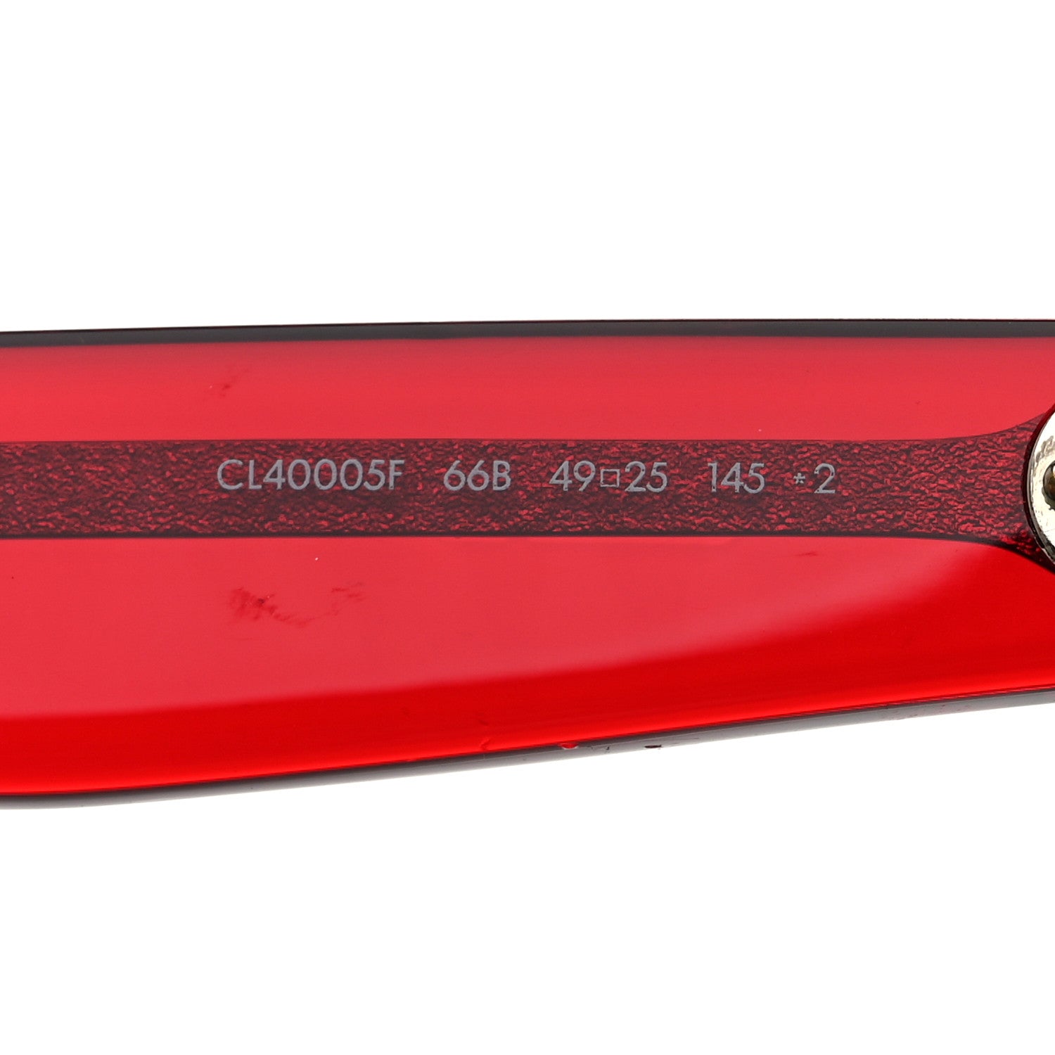 Celine Oversized Round Sunglasses CL4005FN Red 5 of 7