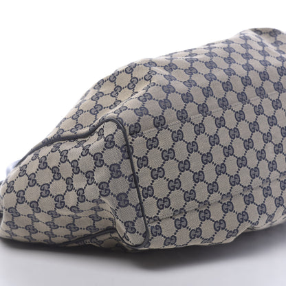 Gucci Monogram Calfskin Large Sukey Tote Beige Blue 9 of 11