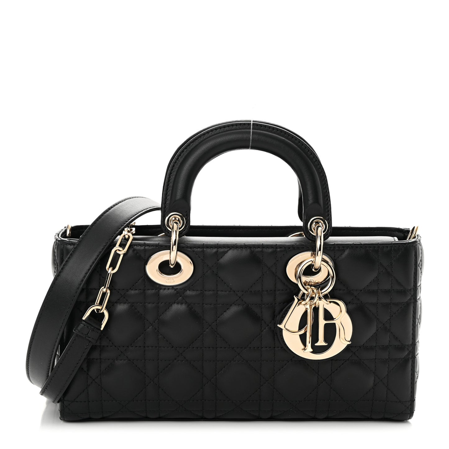 Lambskin Cannage Lady D-Joy Black