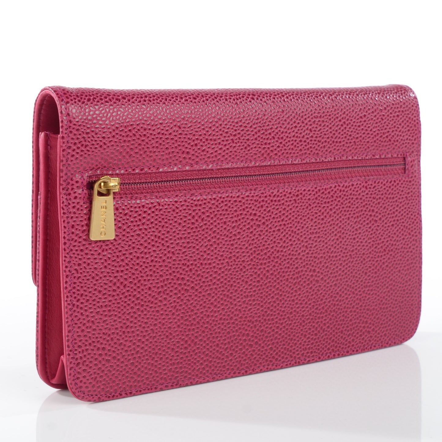 Caviar Timeless CC Wallet on Chain WOC Dark Fuchsia
