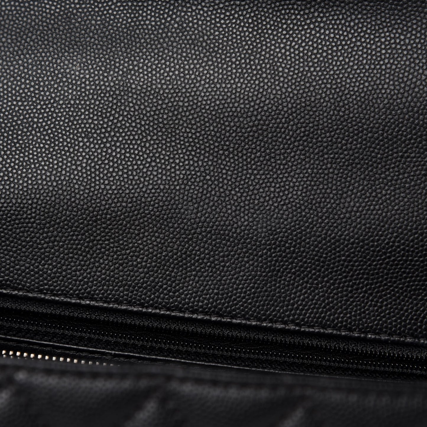 Caviar Lizard Quilted Small Coco Handle Flap Black
