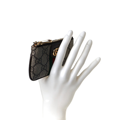 Gucci GG Supreme Monogram Web Ophidia Key Case Beige New Acero 7 of 8