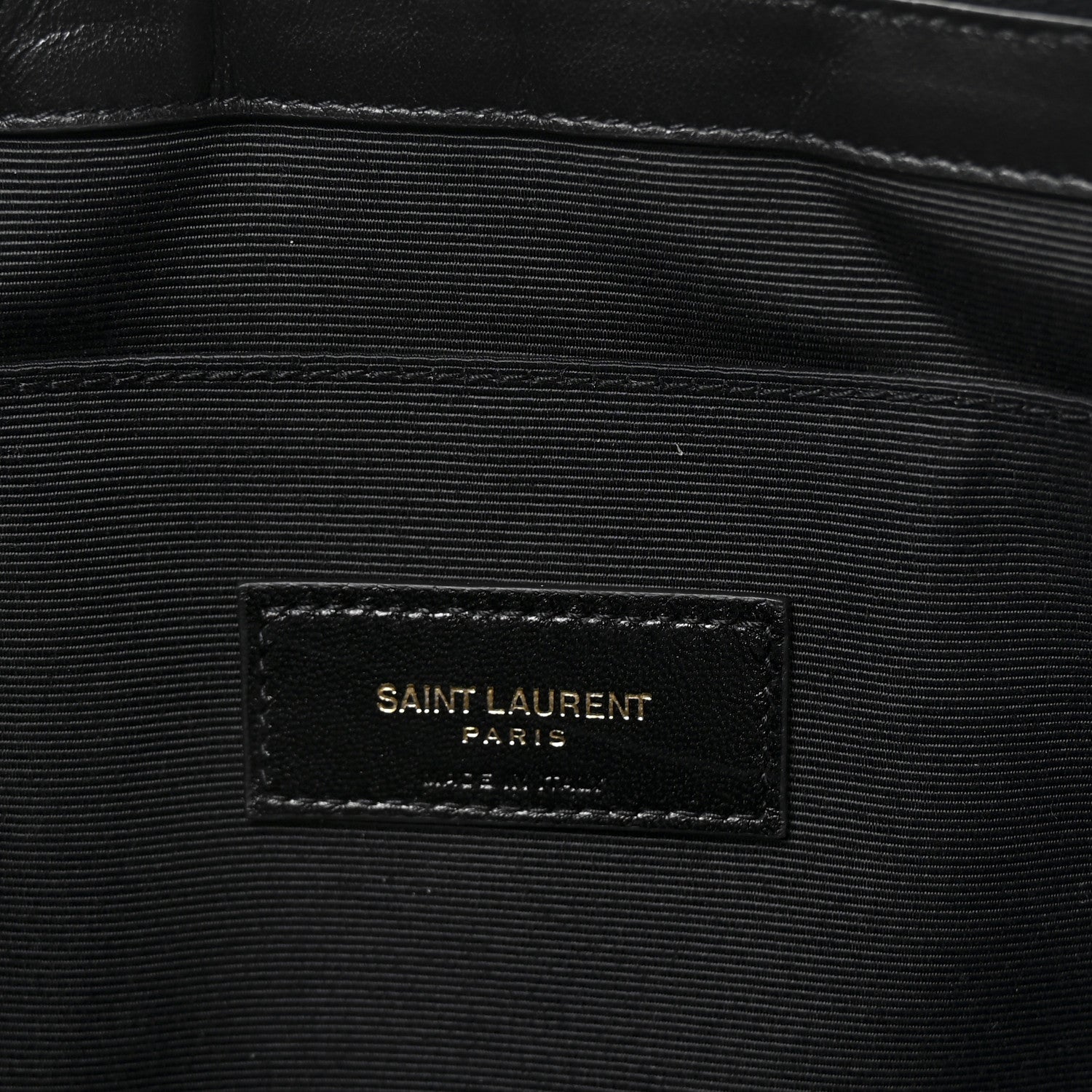 Saint Laurent Calfskin Matelasse Monogram Cassandre Tablet Pouch Black 12 of 14