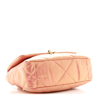 Chanel Iridescent Calfskin Quilted Medium Chanel 19 Flap Pink 4 of 11