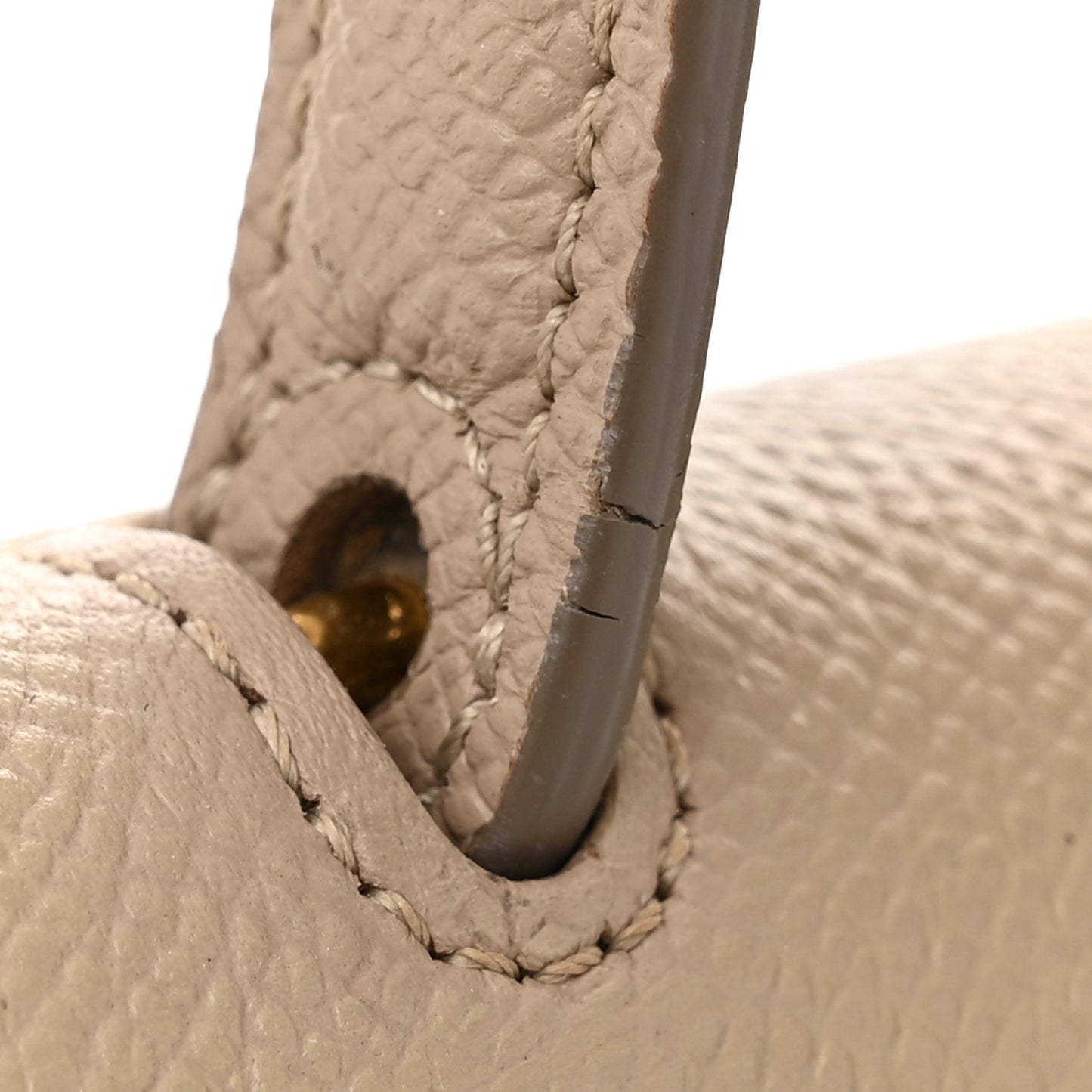 Grained Calfskin Nano Belt Bag Light Taupe