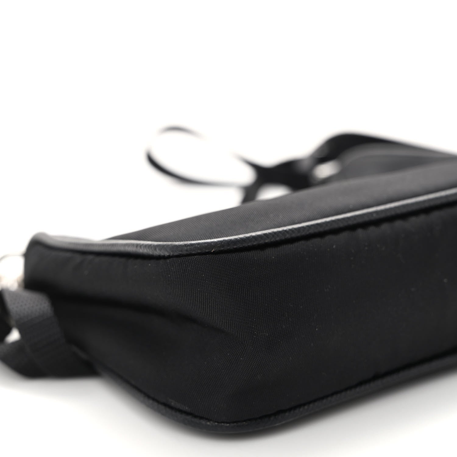 Prada Tessuto Nylon Mini Re-Edition 2000 Shoulder Bag Black 8 of 9