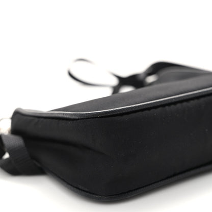Prada Tessuto Nylon Mini Re-Edition 2000 Shoulder Bag Black 8 of 9