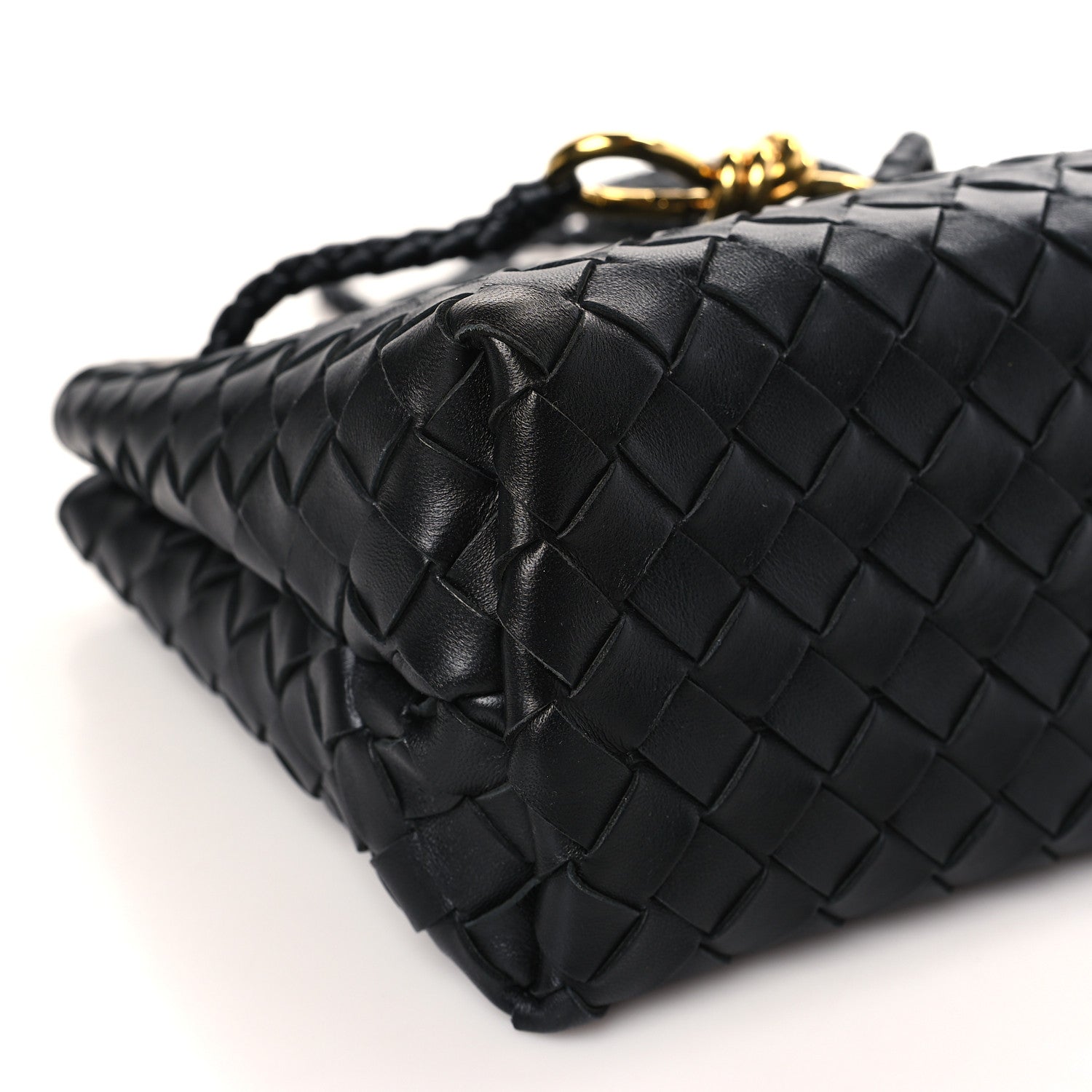 Bottega Veneta Nappa Intrecciato Small Andiamo Shoulder Bag Black 7 of 8