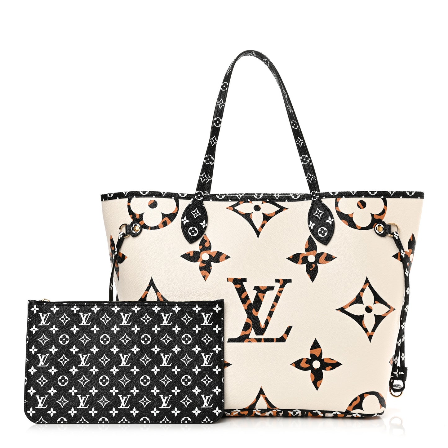 Monogram Giant Jungle Neverfull MM Ivory