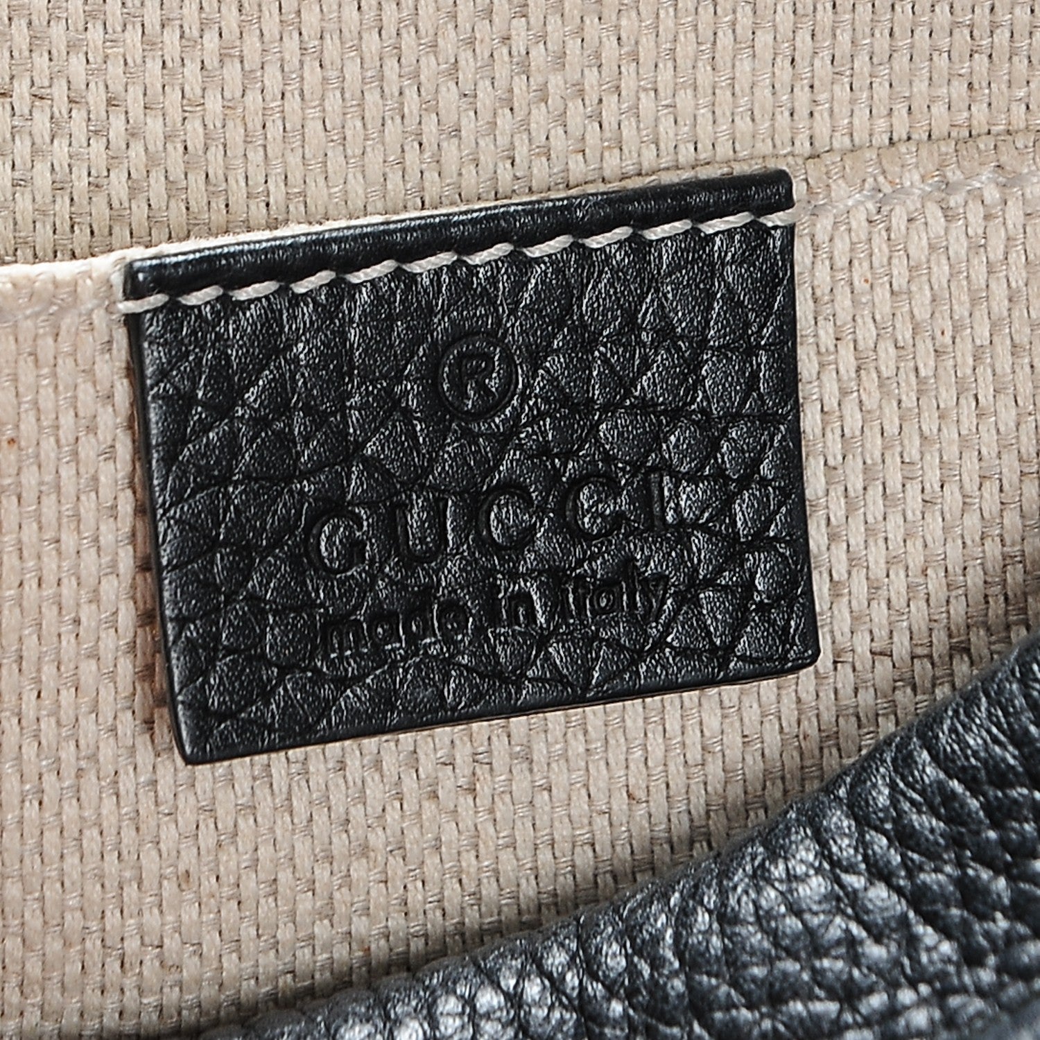 Gucci Pebbled Calfskin Small Soho Disco Bag Black 6 of 6