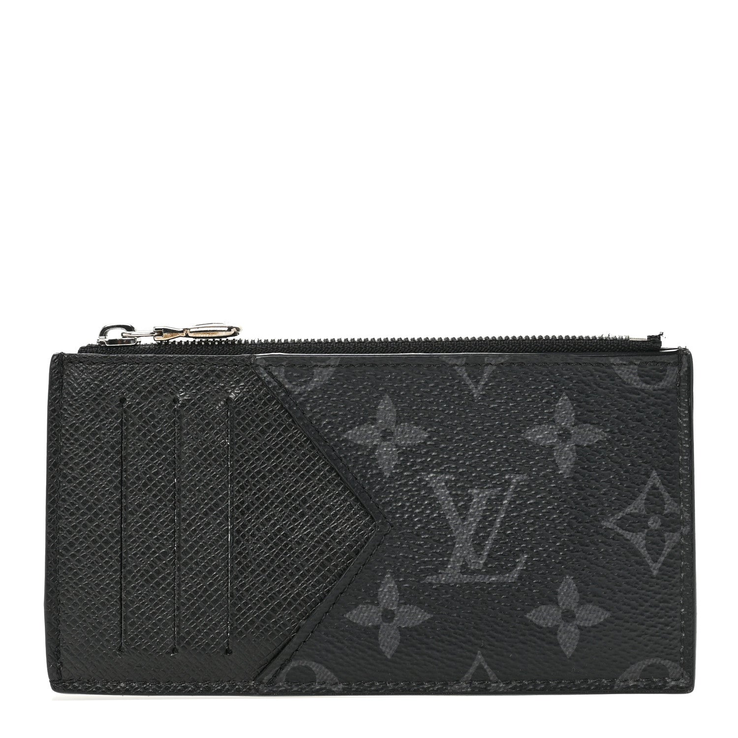 Louis Vuitton Taigarama Coin Card Holder Black 1 of 9