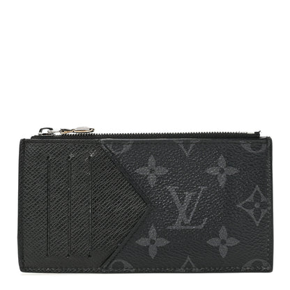 Louis Vuitton Taigarama Coin Card Holder Black 1 of 9