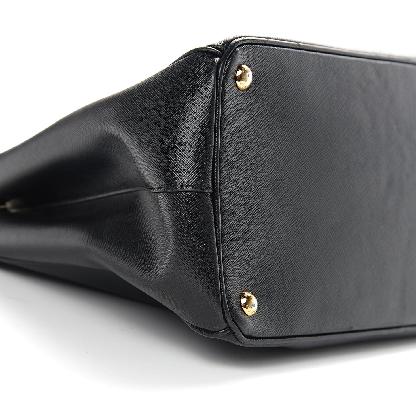 Saffiano Large Galleria Double Zip Tote Black