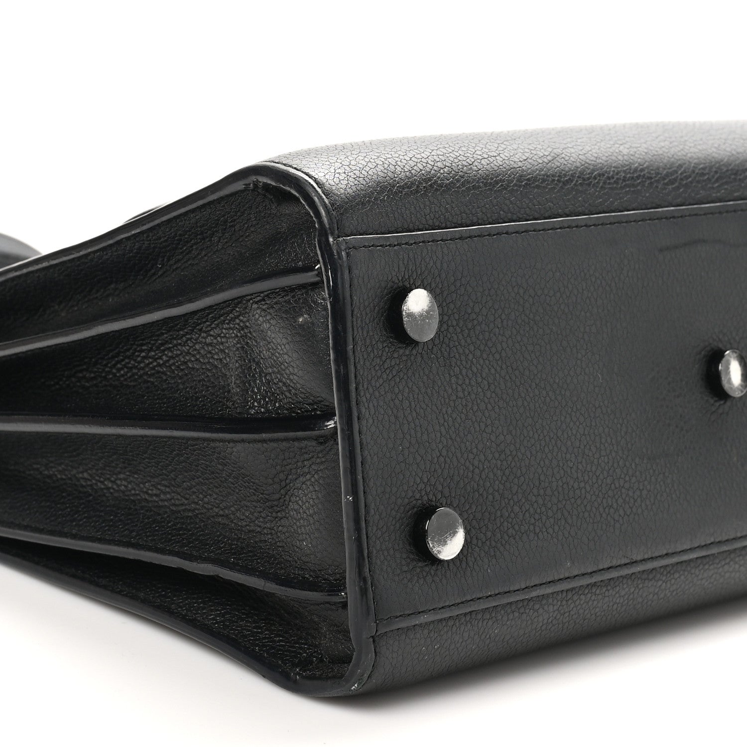 Saint Laurent Grained Calfskin Baby Sac De Jour Black 8 of 11