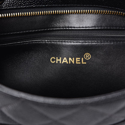 Chanel Caviar Quilted Medallion Tote Black 6 of 12