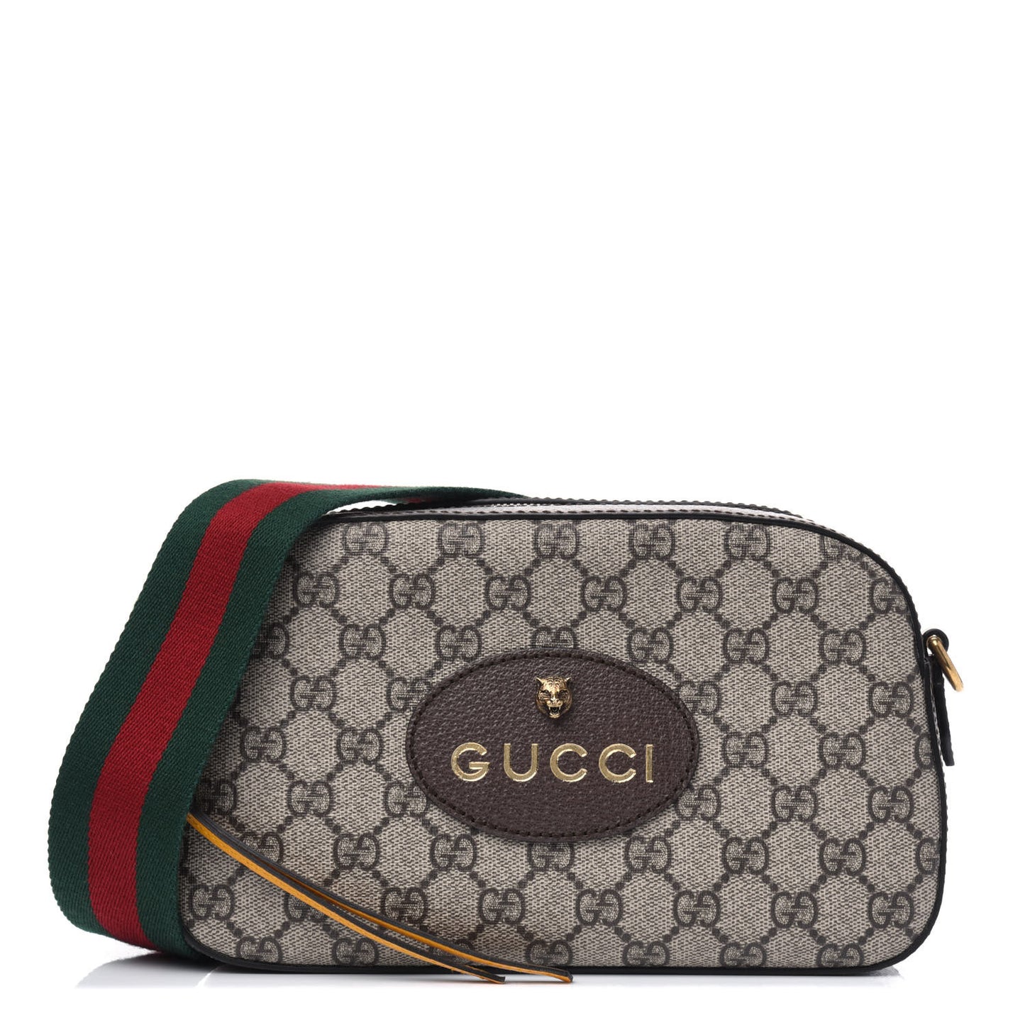 GG Supreme Monogram Web Neo Vintage Shoulder Bag Beige New Acero Crop