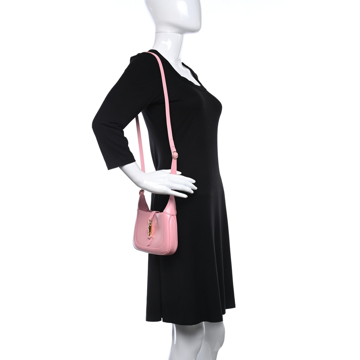 Gucci Boarded Dyana Lux Calfskin Mini Jackie 1961 Hobo Wild Rose 2 of 8