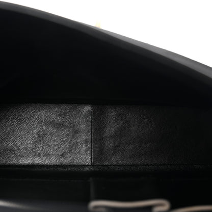 Chanel Lambskin Quilted Single Flap Black White 5 of 15