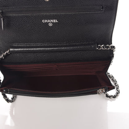 Chanel Caviar Quilted Wallet On Chain WOC Black 7 of 19