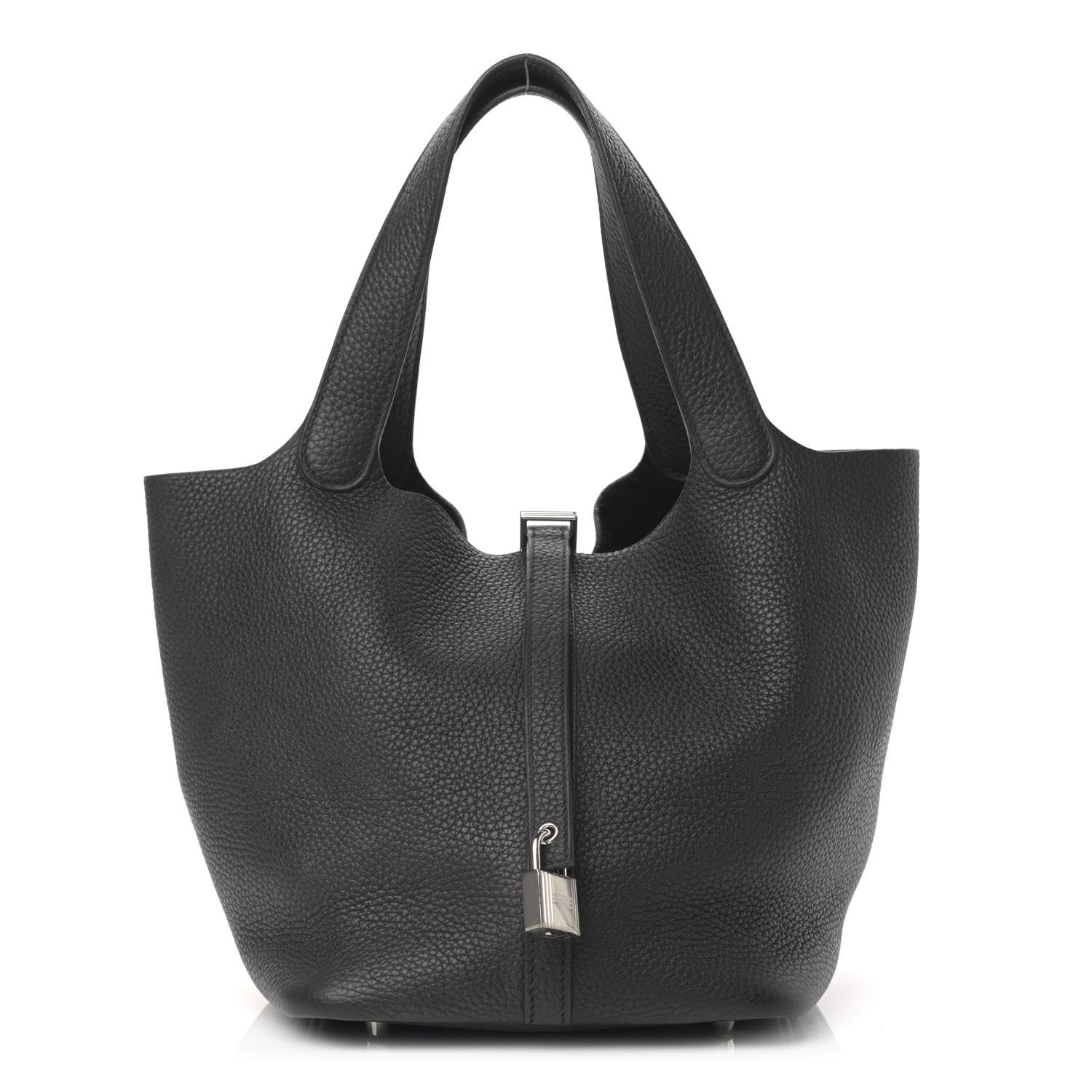 Hermes Taurillon Clemence Picotin Lock 22 MM Black 1 of 11