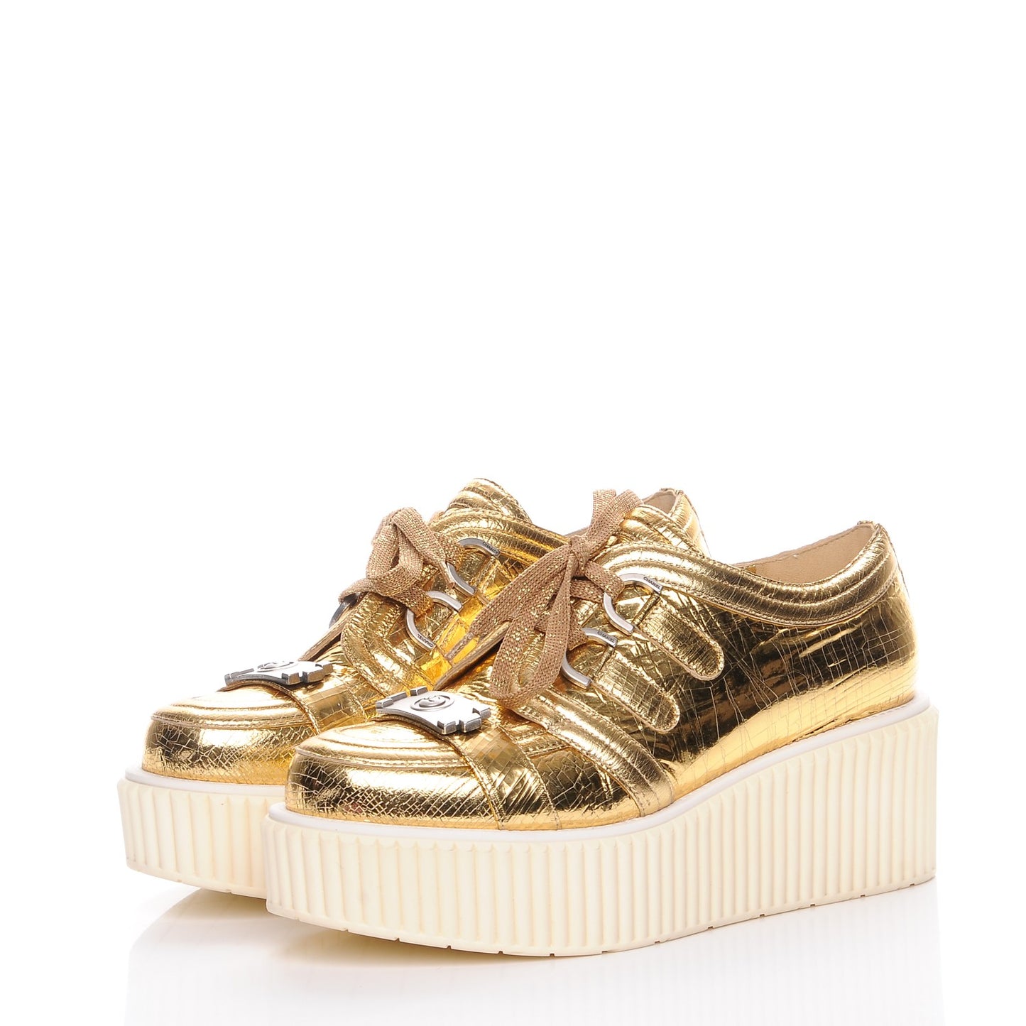 Lame Creeper Sneakers 38 Gold