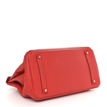 Hermes Togo Birkin 35 Rouge Casaque 3 of 12