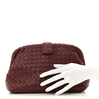 Bottega Veneta Nappa Intrecciato The Lauren 1980 Clutch Gigolo Red 2 of 9