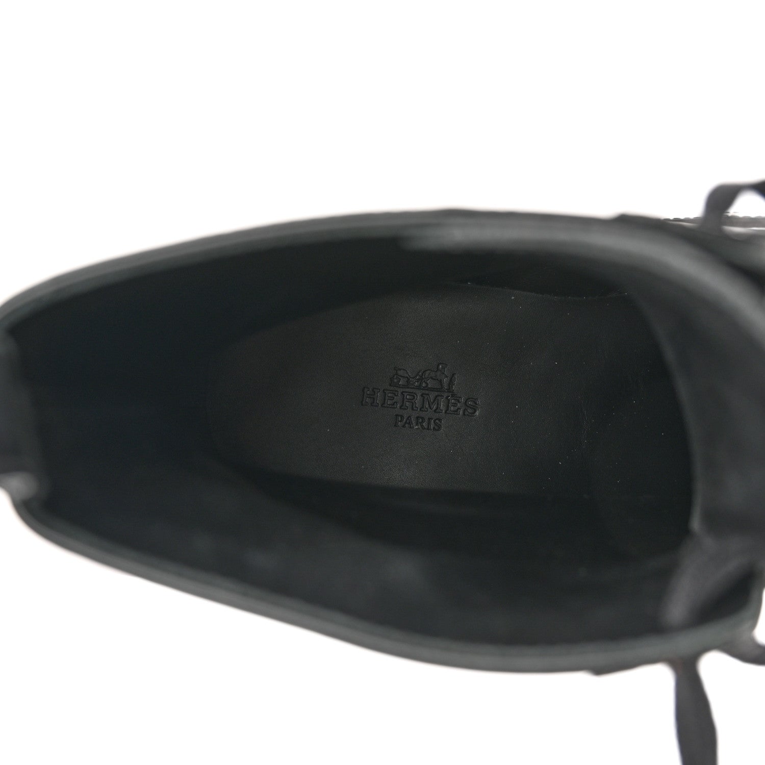Hermes Glossed Calfskin Funk Ankle Boots 38 Black 8 of 12